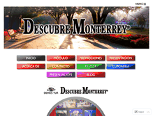 Tablet Screenshot of descubremonterrey.com